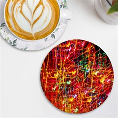 Design Art Pattern Uv Print Round Tile Coaster by artworkshop