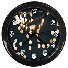 Design Decoration Wallpaper Wall Clock (black) by artworkshop