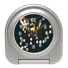 Design Decoration Wallpaper Travel Alarm Clock by artworkshop