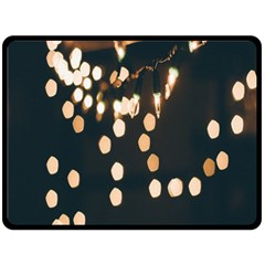 Design Decoration Wallpaper One Side Fleece Blanket (large)