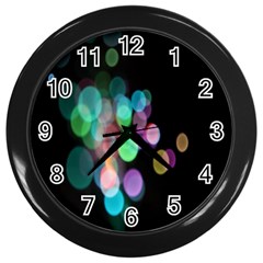 Design Microbiology Wallpaper Wall Clock (black) by artworkshop