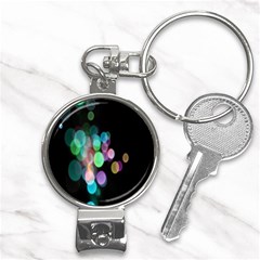 Design Microbiology Wallpaper Nail Clippers Key Chain by artworkshop