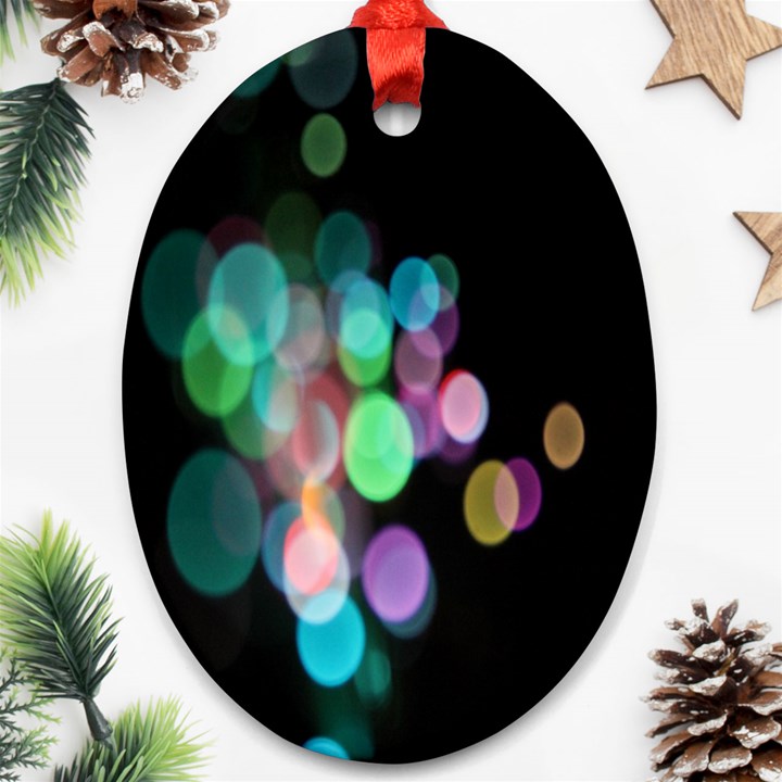 Design Microbiology Wallpaper Oval Ornament (Two Sides)