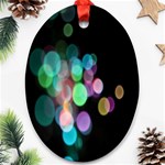 Design Microbiology Wallpaper Oval Ornament (Two Sides) Back