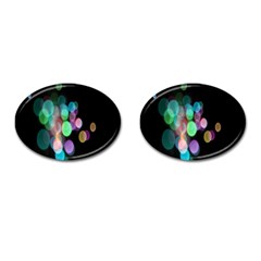 Design Microbiology Wallpaper Cufflinks (oval) by artworkshop