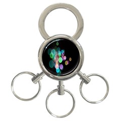 Design Microbiology Wallpaper 3-ring Key Chain by artworkshop