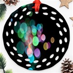 Design Microbiology Wallpaper Ornament (Round Filigree) Front