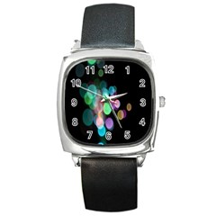 Design Microbiology Wallpaper Square Metal Watch by artworkshop