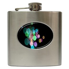 Design Microbiology Wallpaper Hip Flask (6 Oz) by artworkshop