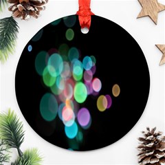 Design Microbiology Wallpaper Round Ornament (two Sides) by artworkshop