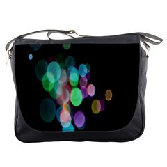 Design Microbiology Wallpaper Messenger Bag by artworkshop