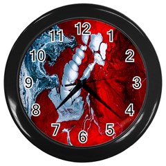 Design Pattern Decoration Wall Clock (black) by artworkshop