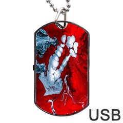 Design Pattern Decoration Dog Tag Usb Flash (one Side) by artworkshop