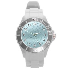 Design Pattern Texture Round Plastic Sport Watch (l) by artworkshop