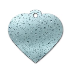 Design Pattern Texture Bubble Dog Tag Heart (two Sides) by artworkshop