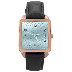 Design Pattern Texture Bubble Rose Gold Leather Watch  by artworkshop