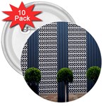 Exterior building pattern 3  Buttons (10 pack)  Front