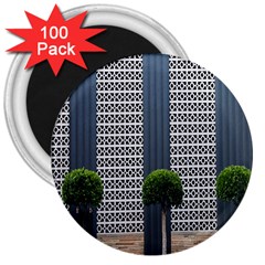 Exterior Building Pattern 3  Magnets (100 Pack) by artworkshop