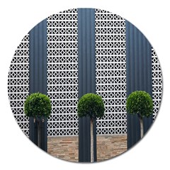 Exterior Building Pattern Magnet 5  (round) by artworkshop