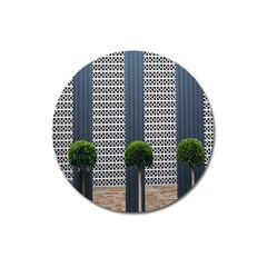 Exterior Building Pattern Magnet 3  (round) by artworkshop