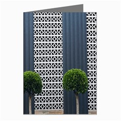 Exterior Building Pattern Greeting Cards (pkg Of 8)