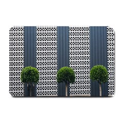 Exterior Building Pattern Small Doormat by artworkshop