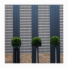 Exterior Building Pattern Medium Glasses Cloth (2 Sides) by artworkshop