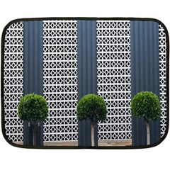 Exterior Building Pattern Fleece Blanket (mini) by artworkshop