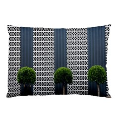 Exterior Building Pattern Pillow Case by artworkshop