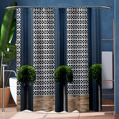 Exterior Building Pattern Shower Curtain 60  X 72  (medium)  by artworkshop