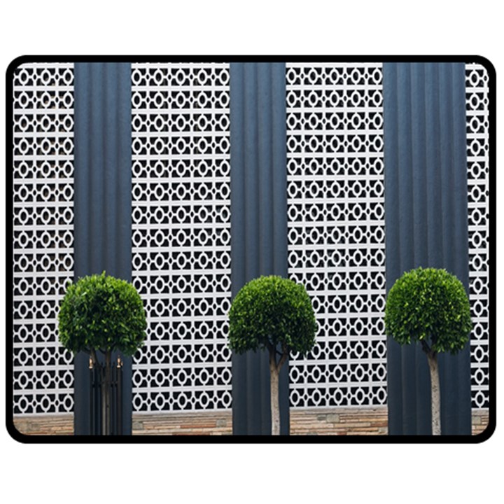 Exterior building pattern Fleece Blanket (Medium)