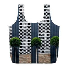 Exterior Building Pattern Full Print Recycle Bag (l) by artworkshop