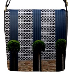 Exterior Building Pattern Flap Closure Messenger Bag (s) by artworkshop