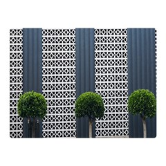 Exterior Building Pattern Premium Plush Fleece Blanket (mini) by artworkshop