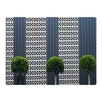 Exterior building pattern Premium Plush Fleece Blanket (Mini) 35 x27  Blanket Back