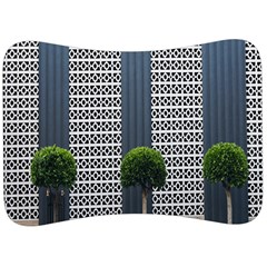 Exterior Building Pattern Velour Seat Head Rest Cushion by artworkshop