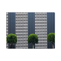 Exterior Building Pattern One Side Premium Plush Fleece Blanket (mini) by artworkshop