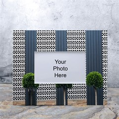 Exterior Building Pattern White Tabletop Photo Frame 4 x6  by artworkshop