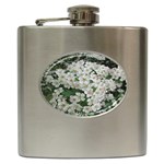 Exterior building pattern Hip Flask (6 oz) Front