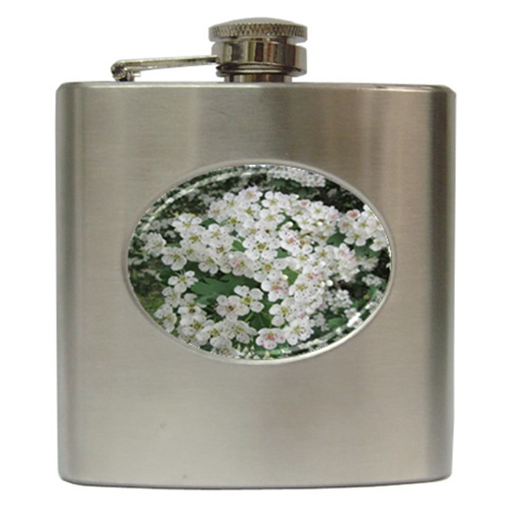 Exterior building pattern Hip Flask (6 oz)