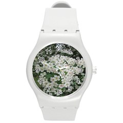 Exterior Building Pattern Round Plastic Sport Watch (m) by artworkshop