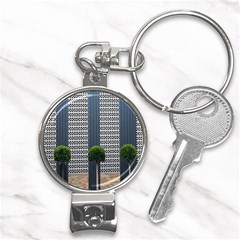 Exterior-building-pattern Nail Clippers Key Chain by artworkshop