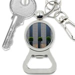 Exterior-building-pattern Bottle Opener Key Chain Front