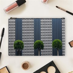 Exterior-building-pattern Cosmetic Bag (large) by artworkshop