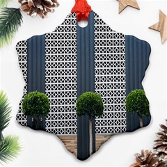 Exterior-building-pattern Snowflake Ornament (two Sides)