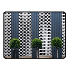 Exterior-building-pattern Fleece Blanket (small) by artworkshop