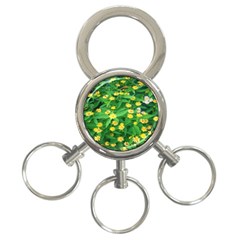 Flower Plant Spring 3-ring Key Chain by artworkshop