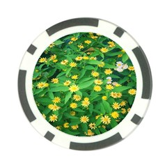 Flower Plant Spring Poker Chip Card Guard by artworkshop