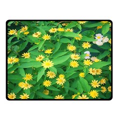 Flower Plant Spring One Side Fleece Blanket (small) by artworkshop