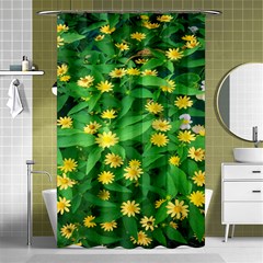 Flower Plant Spring Shower Curtain 48  X 72  (small)  by artworkshop